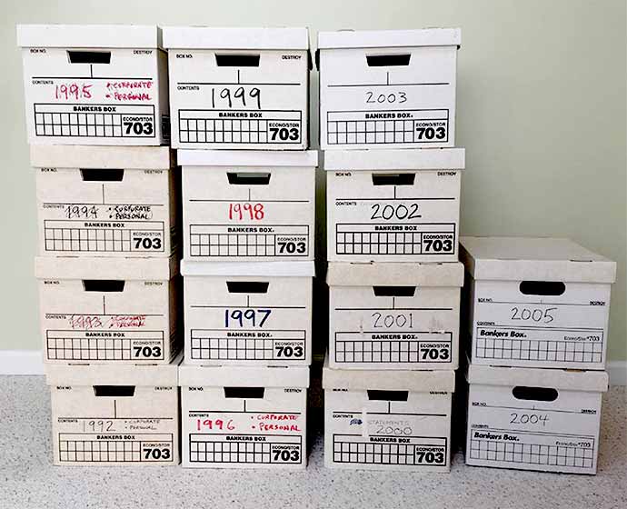 banker file boxes